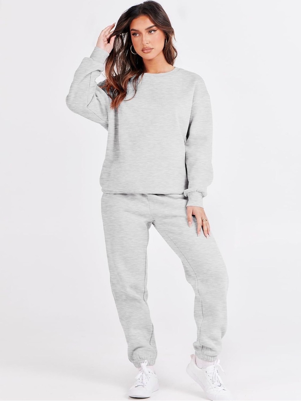 Light Gray Sweatpant Set